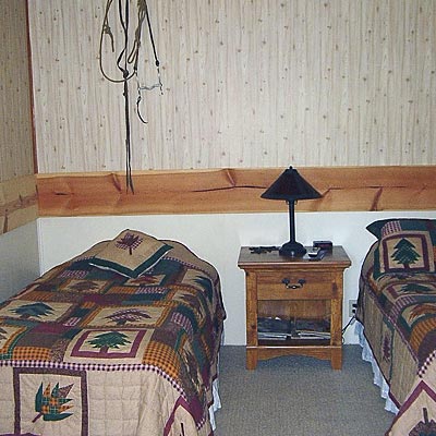 Twin Bed and Double Bed in Main Room