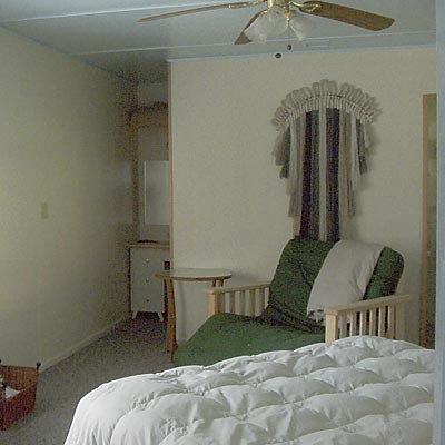 Queen Bed and Twin Futon/Chair