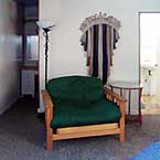 Queen Bed and Twin Futon/Chair